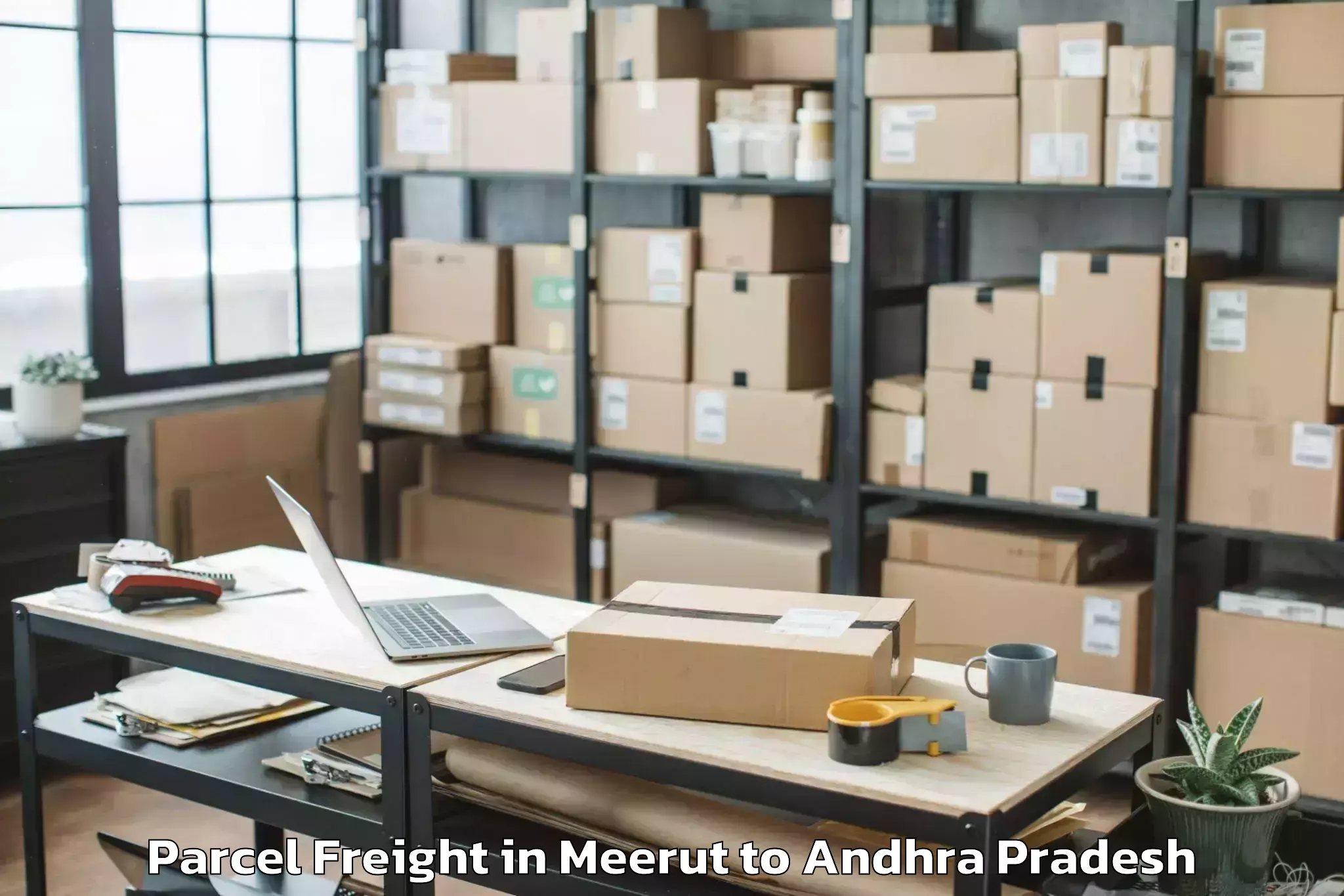 Quality Meerut to Kadapa Airport Cdp Parcel Freight